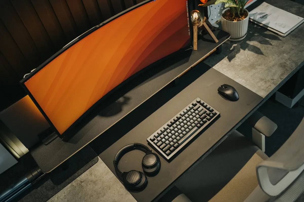 small closet converted to desk workspace with open doors